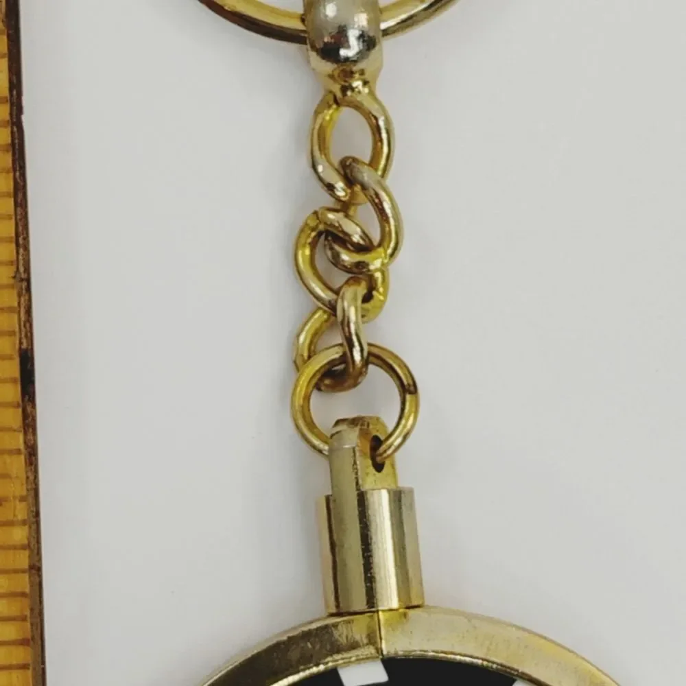 Las Vegas Keyring Gold Metal And Plastic